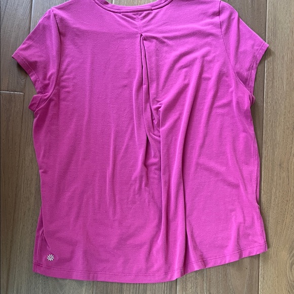 Athleta Move with Ease Tee Pink - Picture 3 of 3